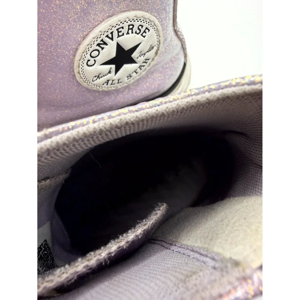 Converse Chuck Taylor All Star Lugged Lift Platform Hi GS Kid 4.5 Sneaker Violet